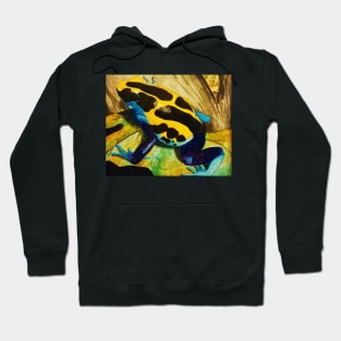 Poison Dart Arrow Frog--Blue and Yellow Hoodie